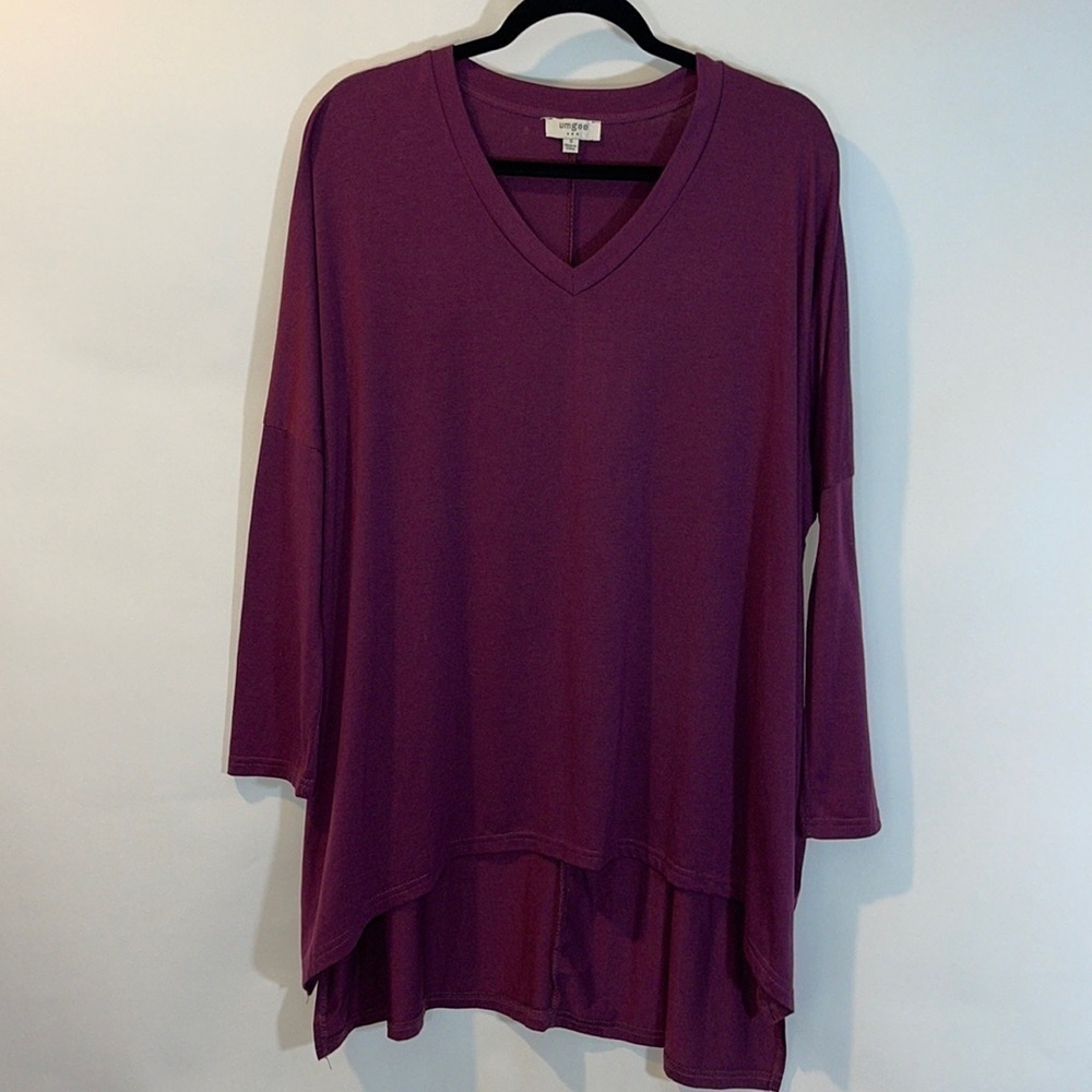 Umgee Women’s Oversized Tunic Top Dolman Sleeve Small EUC